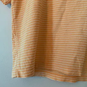Marine Layer Peach Orange White Stripe Boxy Short Sleeve Tee T-shirt Minimalist thumbnail 4