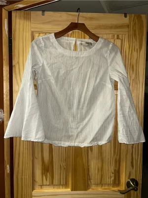 LoftvStriped Women’s Long Bell Sleeve Top thumbnail 3