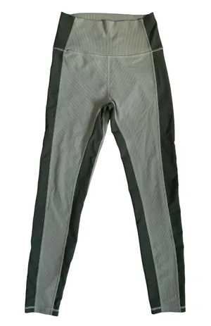 Wilo The Label Womens Ribbed High Waisted Leggings Sage Green‎ Two Tone Size S thumbnail 1