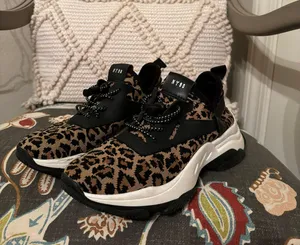 Steve Madden Cheetah Tennis Shoes thumbnail 1