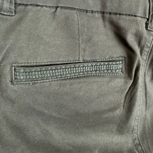 Dictionary Olive Green Mid Rise Skinny Ankle Fit Pants Pockets‎ Embroidered Sz 6 thumbnail 3