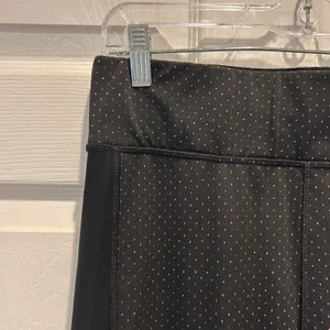 PBX Pro Black‎ And Rainbow Polka Dot Cropped Workout Leggings Women's Size Large thumbnail 3