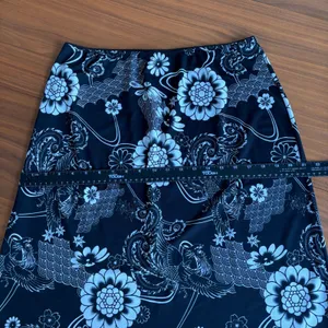 90s Vintage Rag Midi Skirt XL Floral Grunge Fairy Whimsigoth Y2K Ren Faire Beach thumbnail 14