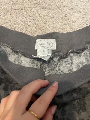 grey cheetah print sweatpants Black Size M thumbnail 2