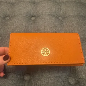 Tory Burch soft sunglasses case orange thumbnail 3