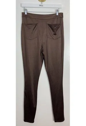SKIMS Disco Skinny Pants in Cocoa Size Large thumbnail 8