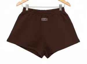 Parke Brown Sweat Shorts Comfy Loungewear Streetwear Athleisure Womens Size L/XL thumbnail 1