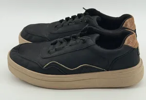 Hey Dude Hudson Lift Metallic‎ Black Tan Platform Sneakers Womens 12 41985-00W thumbnail 1
