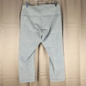 Lululemon Womens Snow Washed‎ Wunder Under High Rise Crop Pants 12 thumbnail 2