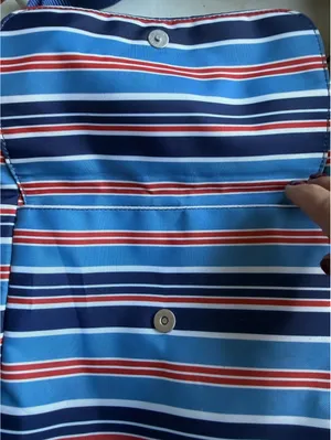 Baggallini Blue Multi-Color Stripe Crossbody Bag thumbnail 4