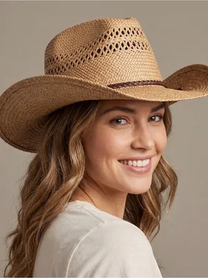 AMERICAN HAT CO. Houston Genuine Hemp Rope Hat Western Cowboy Size 7 1/8 thumbnail 1