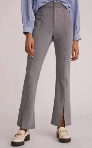 Anthropologie Maeve Seamed Flare Pants Grey Women’s 2 thumbnail 1