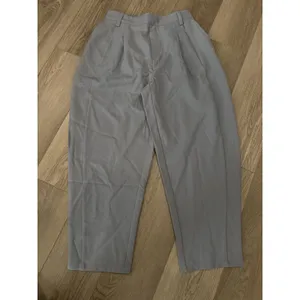 Halara Barrel Leg Work Pants Casual Pleated Pull On Weathervane Gray M thumbnail 4
