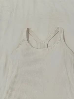 lululemon athletica Ribbed Racerback Tank - White thumbnail 2