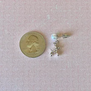 Handmade cute retro y2k ballon dog earrings 🐶🎈 thumbnail 5