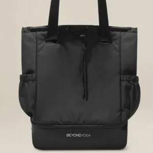 NWT Beyond Yoga Black Tote Bag thumbnail 1