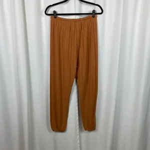 Aerie Offline Orange Brown Cozy Class Fold Over Jogger Sz.M NWT thumbnail 12