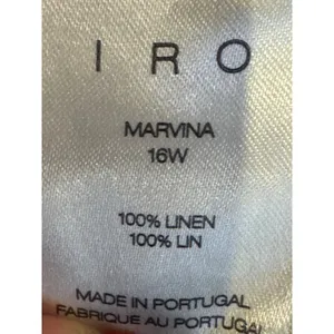 IRO Shirt Women‎ XS Black Linen Marvina Distressed Long Sleeve Tee Grunge Punk thumbnail 11