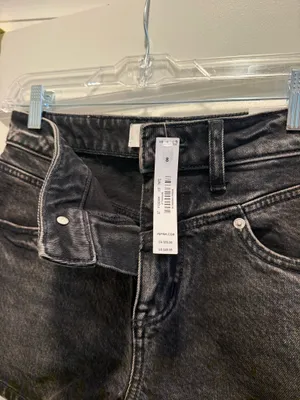 Victoria's Secret Black Denim PINK Shorts thumbnail 3