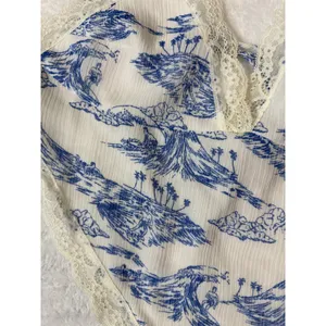 Frankies Bikinis Breeze Lace Tank size S Surfer Dude Print thumbnail 8