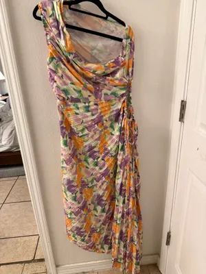 Floral maxi dress Purple Size L thumbnail 2