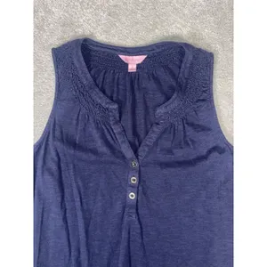 Lilly Pulitzer Essie Dress Womens Small Blue Pink Sleeveless Shift Sea Life‎ thumbnail 6