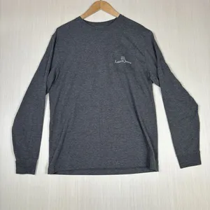 Lauren James Womens Long Sleeve T-Shirt Sz M Gray Sweet Defense‎ Football Season thumbnail 3