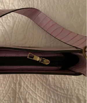 Y2K Pink Croc Shoulder Bag thumbnail 2