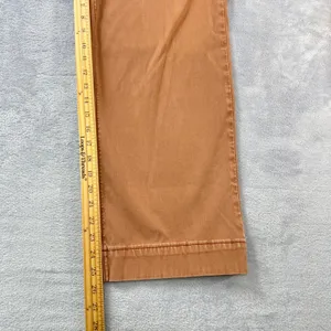 Spanx Stretch‎ Twill Cropped Wide Leg Pant Bronze Glow Orange Large High Rise thumbnail 8