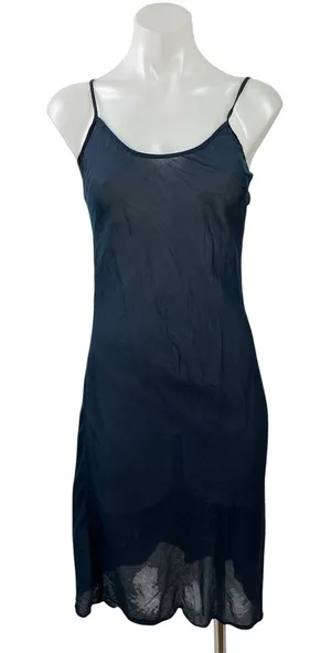 Of Two Mind Women's Navy Blue Sleeveless Scoop Neck Cami Tank Mini Dress XS thumbnail 1
