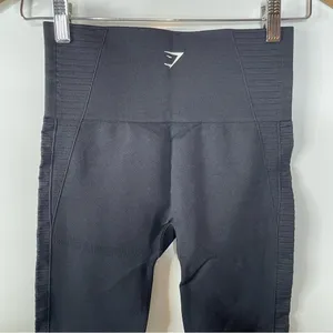 Gymshark Black‎ Seamless Leggings with Cutouts Size Small thumbnail 4