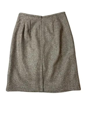 Talbots Wool Blend Pencil Skirt Brown Lined Women’s 10 thumbnail 3