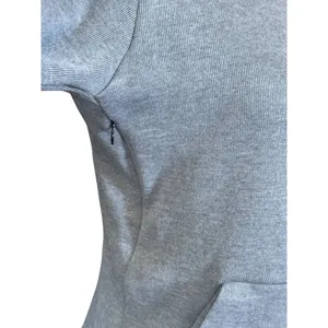 Nike Dri-FIT Hoodie Womens Medium Gray Pullover Athletic Sweatshirt thumbnail 4