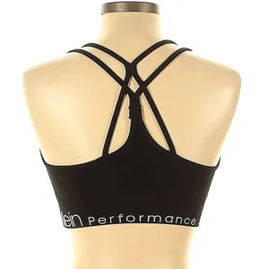 calvin klein performance black sports bra thumbnail 2