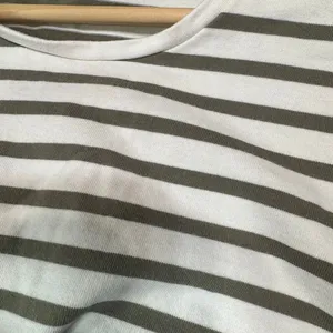Lauren Ralph Lauren olive‎ green stripe women top size medium cotton thumbnail 7