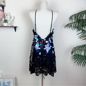 Elliatt Margaret Iridescent Paillette Embellishments Mini Dress Size Small NWT thumbnail 9