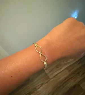 Ronaldo Jewelry Infinity Bracelet Gold thumbnail 1