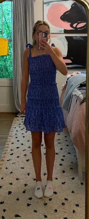 Tight blue amazon sundress thumbnail 1