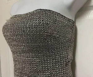 Silver Strapless Dress thumbnail 5