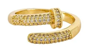 BRACHA Nail Ring in Gold One Size Womens Plated thumbnail 1