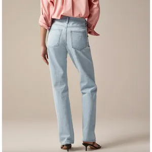 J.Crew Mid Rise Straight Jean Montauk Wash Light Blue Full Length US 26 NWT thumbnail 3