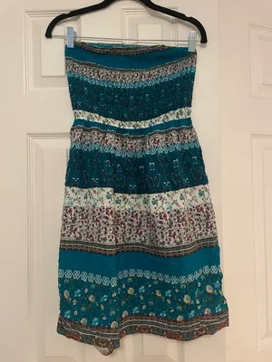 Strapless Floral Sundress Multi thumbnail 1