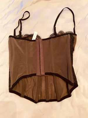 Urban Outfitters Black Corset Top thumbnail 2