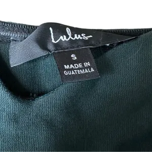 Lulus How Much I Care Dark Green Off-the-Shoulder Ruffle Hem Midi Dress Sz‎ S thumbnail 7
