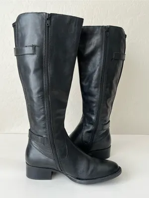 Born Gibb tall leather riding boots black 7 thumbnail 7