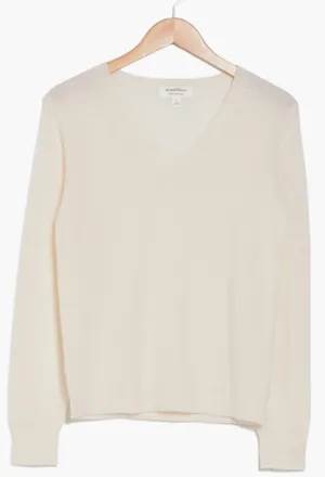 Nordstrom Cashmere V-Neck Sweater thumbnail 3