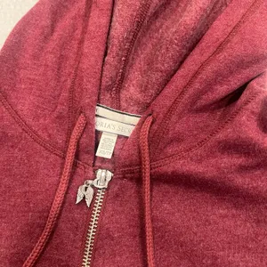 VS PINK BLING shimmer sequins angel wings zip up hooded sweater XS women thumbnail 8