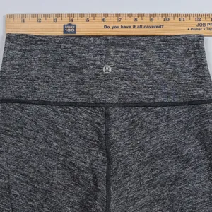 Lululemon Wunder Under Leggings Womens 8 Gray Heathered Space Dye High Rise Crop thumbnail 7