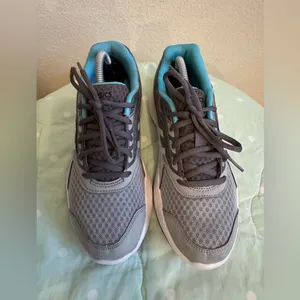 ASICS Gray and Blue Sneakers size 6.5 thumbnail 3