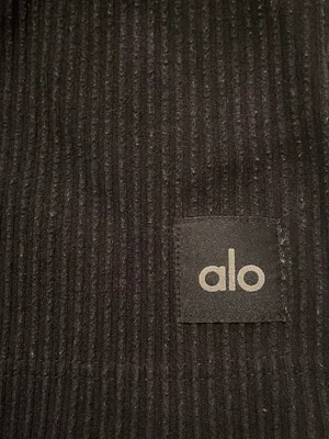 Alo ~ Ribbed Shorts Black thumbnail 2